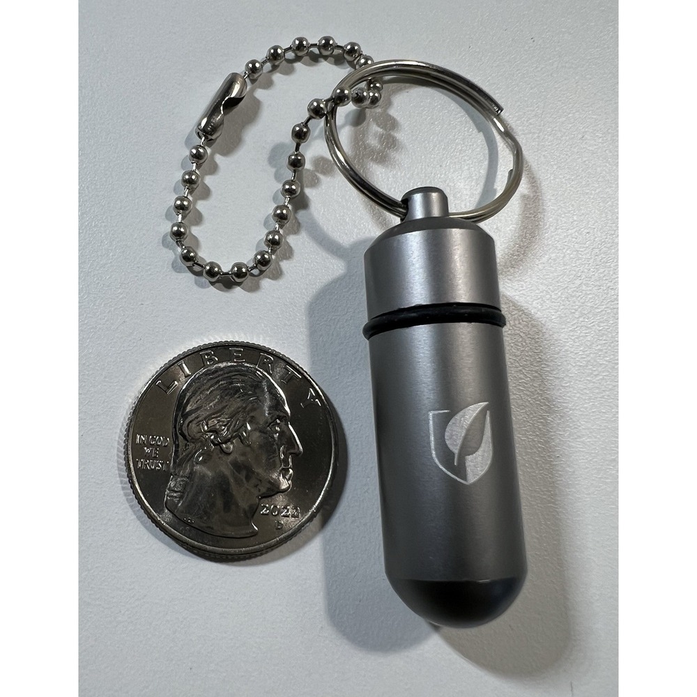 Aluminum Pill Case Keychain Waterproof Holder Medicine Box Bottle Lot of 15